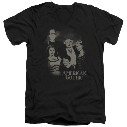 Image for The Munsters T-Shirt - V Neck - American Gothic