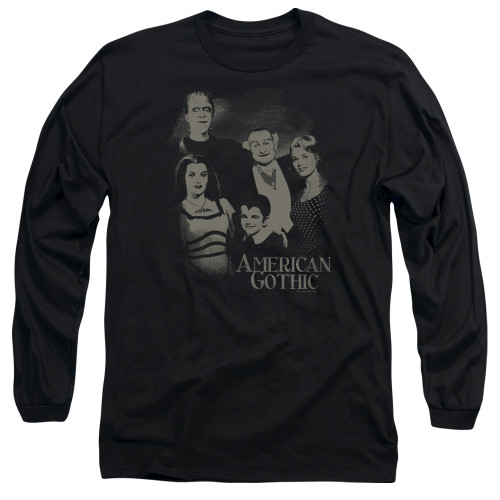 Image for The Munsters Long Sleeve T-Shirt - American Gothic