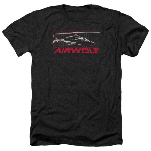 Image for Airwolf Heather T-Shirt - Grid