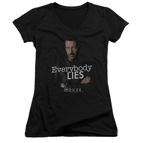 Image for House Girls V Neck T-Shirt - Everybody Lies