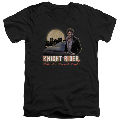 Image for Knight Rider T-Shirt - V Neck - Full Moon