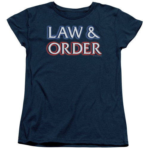 Image for Law and Order Woman's T-Shirt - Logo