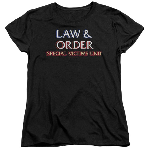 Image for Law and Order Woman's T-Shirt - SVU Logo