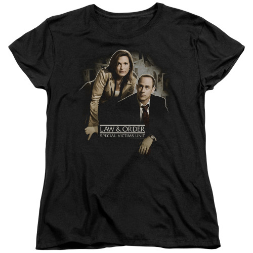 Image for Law and Order Woman's T-Shirt - SVU Helping Victims