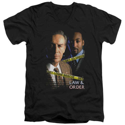 Image for Law and Order T-Shirt - V Neck - Briscoe and Green