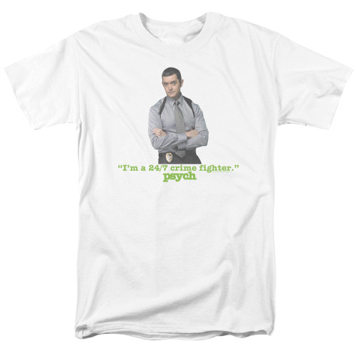 Image for Psych T-Shirt - I'm a 24/7 Crime Fighter