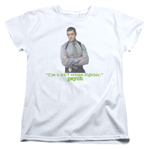 Image for Psych Woman's T-Shirt - I'm a 24/7 Crime Fighter