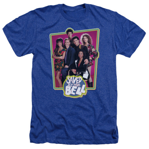 Image for Saved by the Bell Heather T-Shirt - Blue Cast