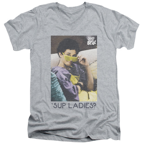 Image for Saved by the Bell T-Shirt - V Neck - 'Sup Ladies