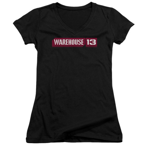 Image for Warehouse 13 Girls V Neck T-Shirt - Logo