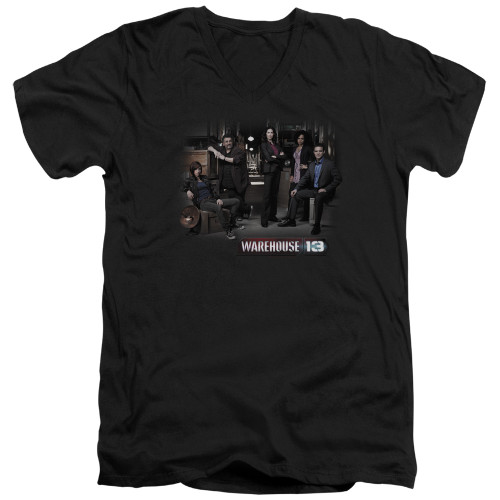 Image for Warehouse 13 T-Shirt - V Neck - Cast