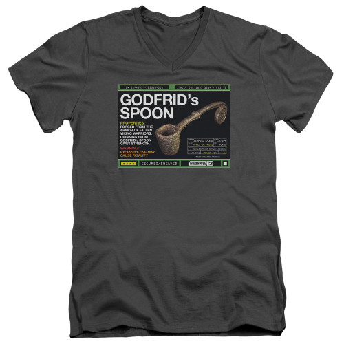 Image for Warehouse 13 T-Shirt - V Neck - Godfrid Spoon