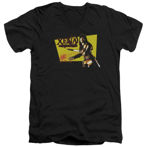 Image for Xena Warrior Princess T-Shirt - V Neck - Cut Up