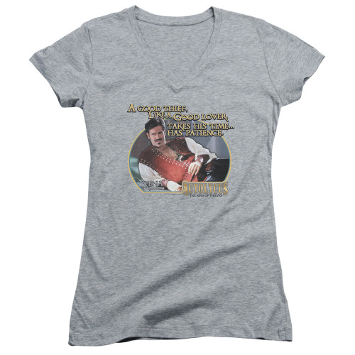 Image for Xena Warrior Princess Girls V Neck T-Shirt - A Good Thief