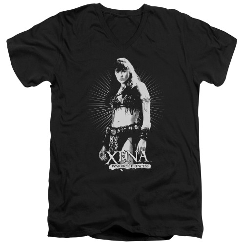 Image for Xena Warrior Princess T-Shirt - V Neck - Don't Mess With Me