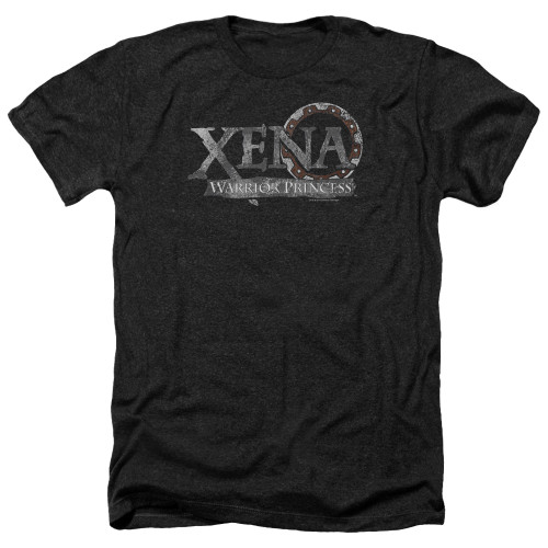 Image for Xena Warrior Princess Heather T-Shirt - Battered Logo