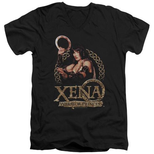 Image for Xena Warrior Princess T-Shirt - V Neck - Royalty