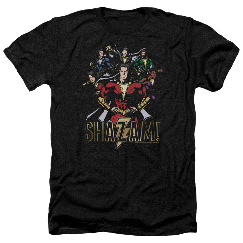 Image for Shazam Movie Heather T-Shirt - Group of Heroes