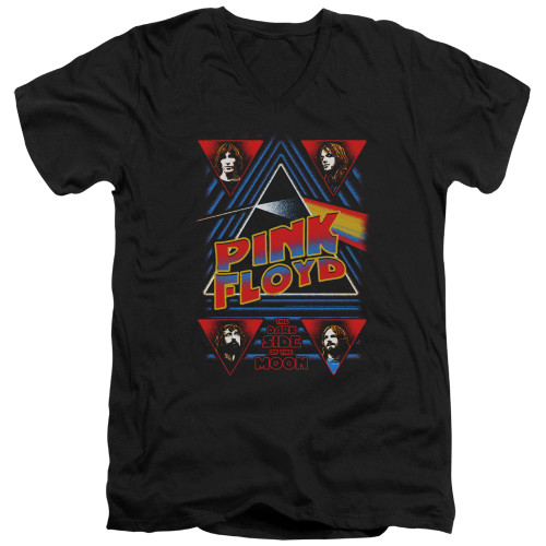 Image for Pink Floyd V-Neck T-Shirt Dark Side