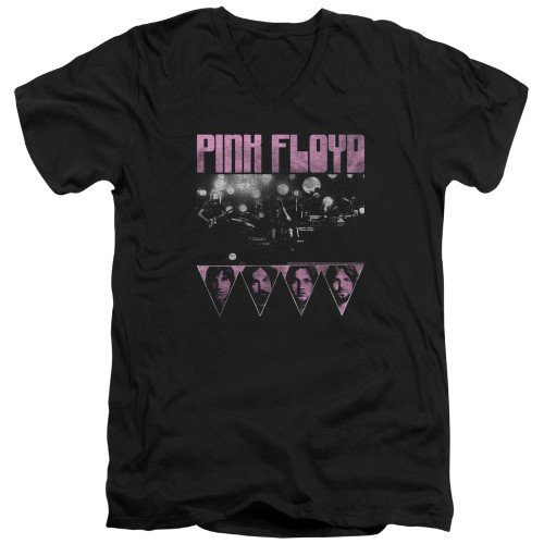 Image for Pink Floyd V-Neck T-Shirt Pink Four