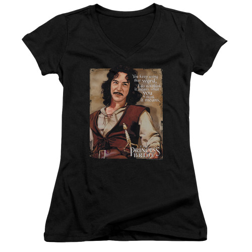Image for The Princess Bride Girls V Neck - You Keep Using that Word