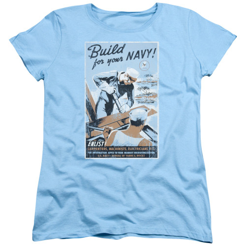 Image for U.S. Navy Womans T-Shirt - Build Your Navy