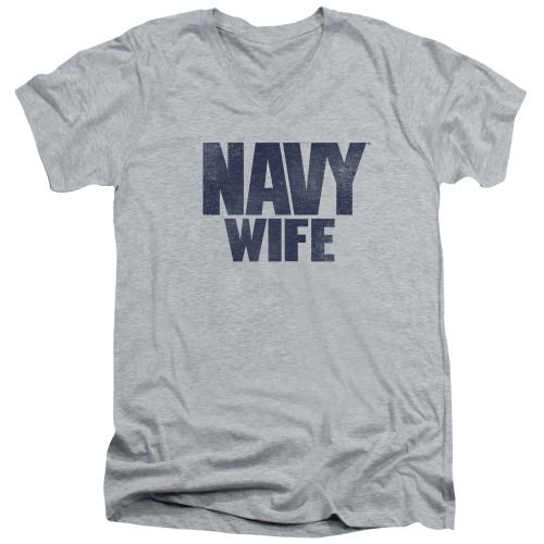 Image for U.S. Navy V Neck T-Shirt - Wife