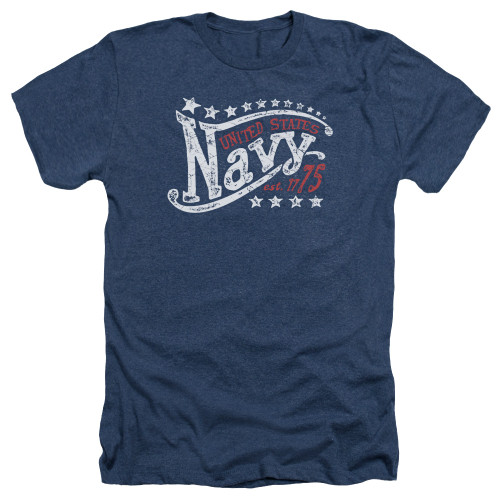 Image for U.S. Navy Heather T-Shirt - Stars
