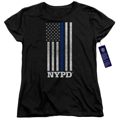 Image for New York City Womans T-Shirt - Thin Blue Line