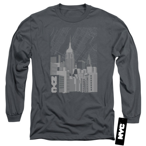 Image for New York City Long Sleeve Shirt - Manhattan Monochrome