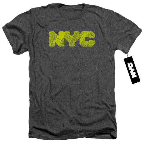 Image for New York City Heather T-Shirt - Map