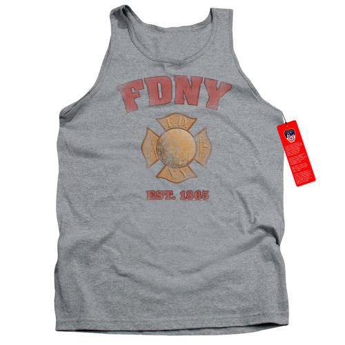 Image for New York City Tank Top - FDNY Vintage Badge