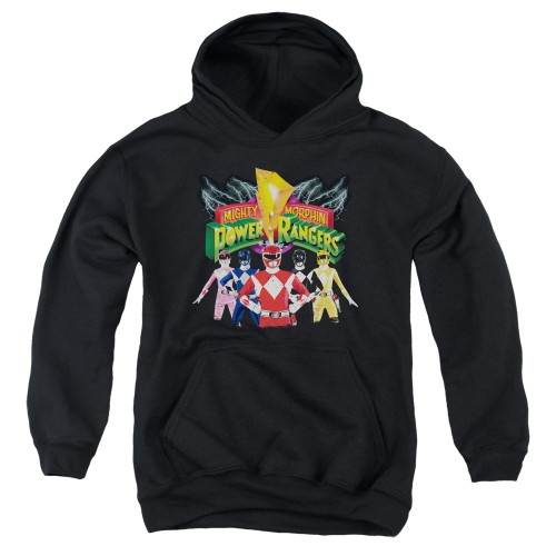 Image for Mighty Morphin Power Rangers Youth Hoodie - Rangers Unite