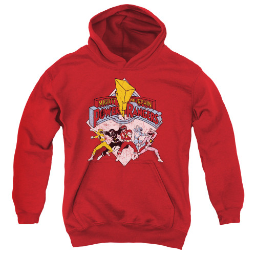Image for Mighty Morphin Power Rangers Youth Hoodie - Retro Rangers