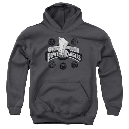 Image for Mighty Morphin Power Rangers Youth Hoodie - Power Coins