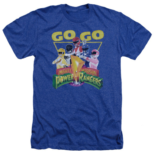 Image for Mighty Morphin Power Rangers Heather T-Shirt - Go Go