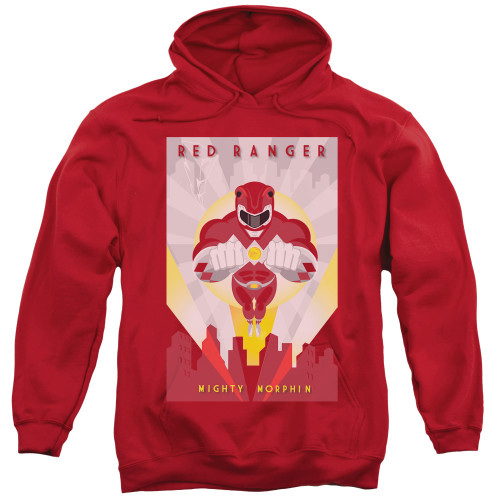 Image for Mighty Morphin Power Rangers Hoodie - Red Ranger Deco