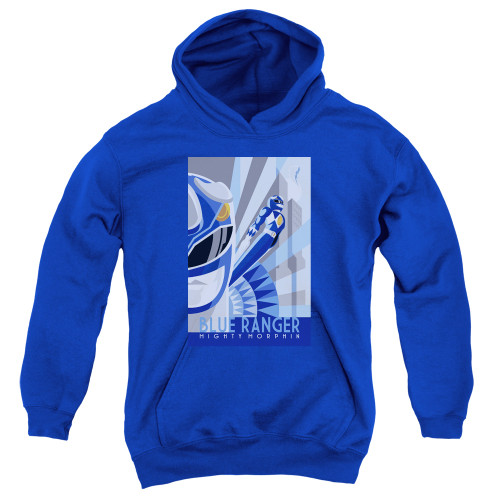 Image for Mighty Morphin Power Rangers Youth Hoodie - Blue Ranger Deco