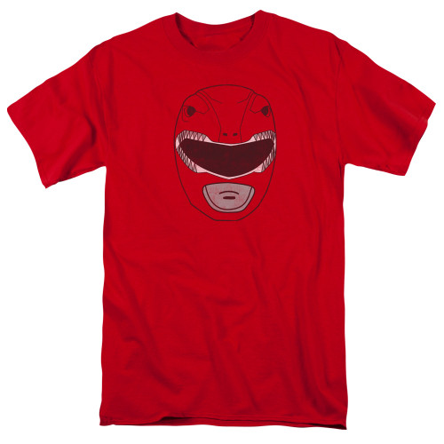 Image for Mighty Morphin Power Rangers T-Shirt - Red Ranger Mask