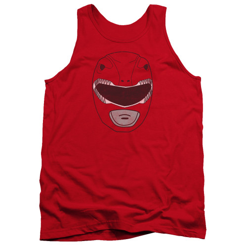 Image for Mighty Morphin Power Rangers Tank Top - Red Ranger Mask