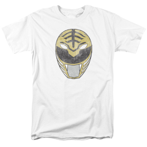 Image for Mighty Morphin Power Rangers T-Shirt - White Ranger Mask