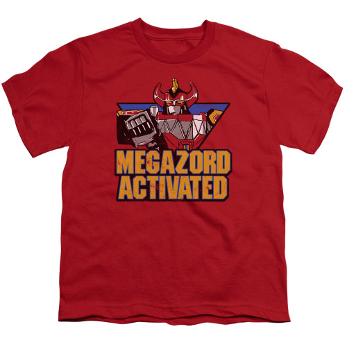 Image for Mighty Morphin Power Rangers Youth T-Shirt - Megazord Activated