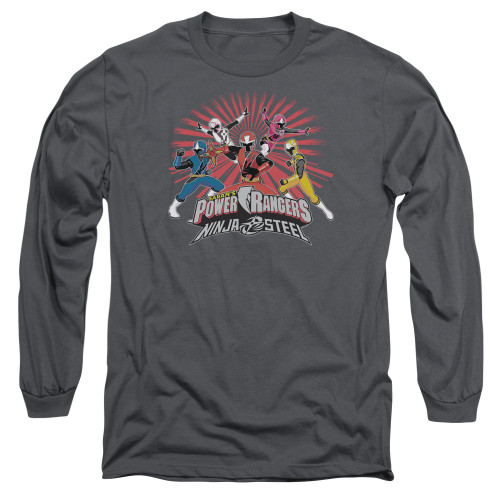 Image for Mighty Morphin Power Rangers Long Sleeve T-Shirt - Ninja Blast