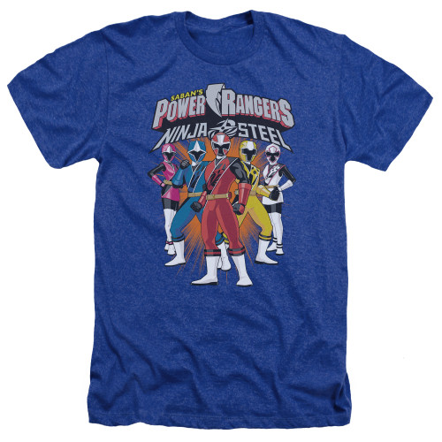 Image for Mighty Morphin Power Rangers Heather T-Shirt - Team Lineup