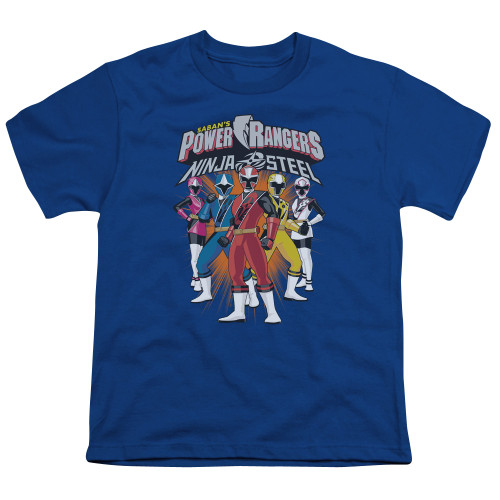 Image for Mighty Morphin Power Rangers Youth T-Shirt - Team Lineup