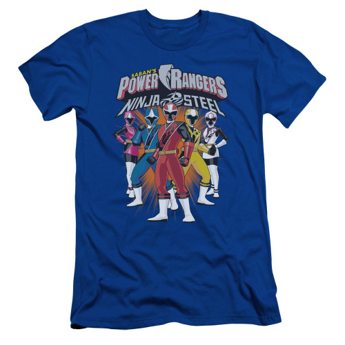 Image for Mighty Morphin Power Rangers Premium Canvas Premium Shirt - Team Lineup