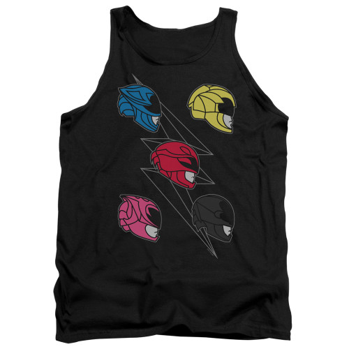 Image for Mighty Morphin Power Rangers Tank Top - Line Helmets