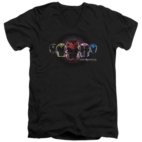 Image for Mighty Morphin Power Rangers T-Shirt - V Neck - Head Group