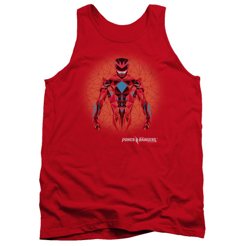 Image for Mighty Morphin Power Rangers Tank Top - Red Power Ranger Graphic