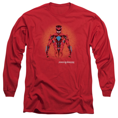 Image for Mighty Morphin Power Rangers Long Sleeve T-Shirt - Red Power Ranger Graphic